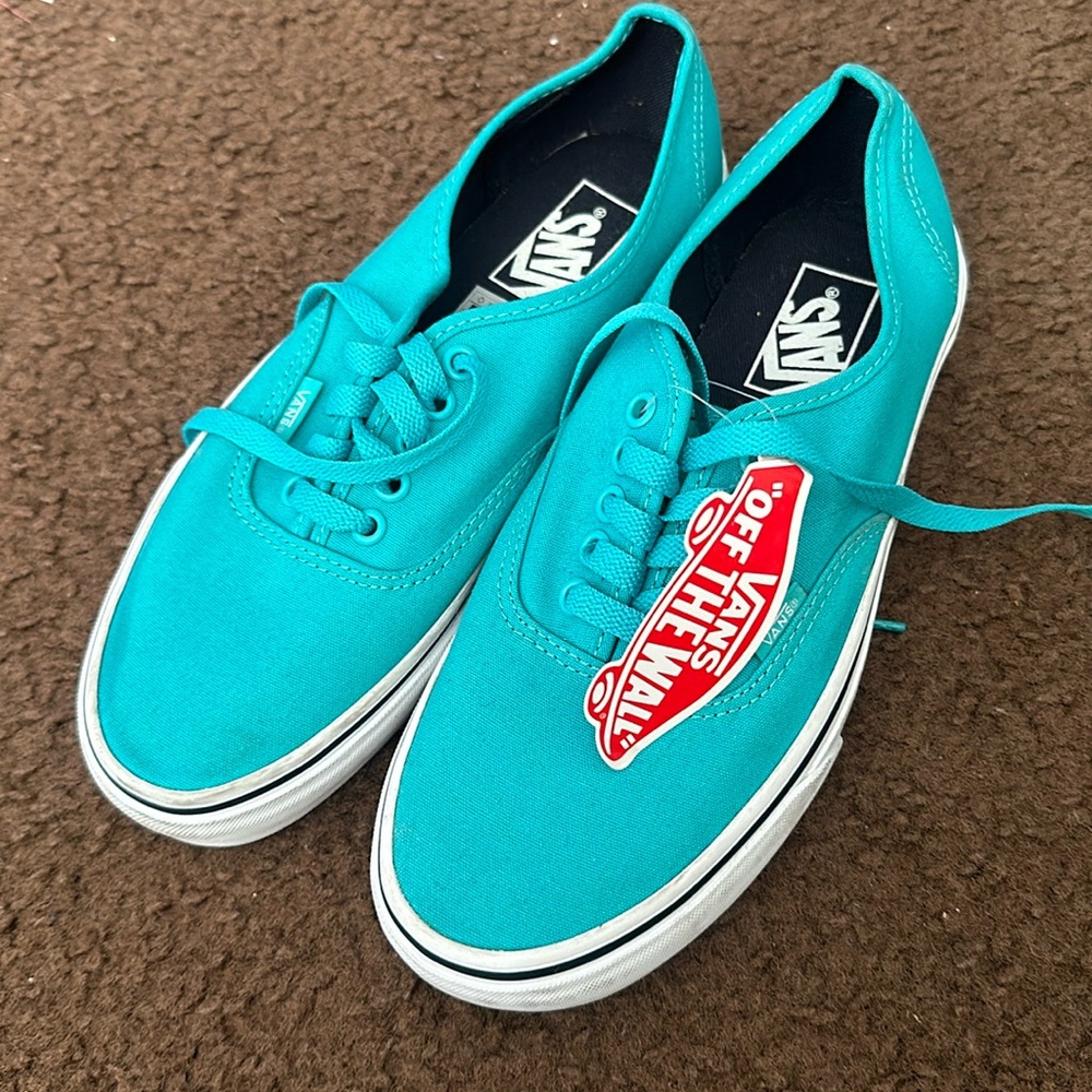 Teal Vans Size 8.5